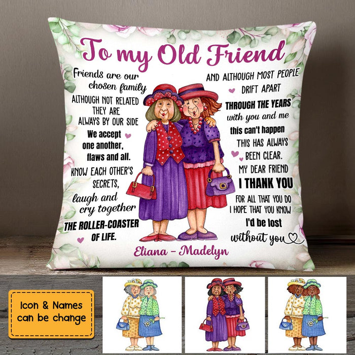 Personalized To My Old Friend Pillow OB224 23O58 1