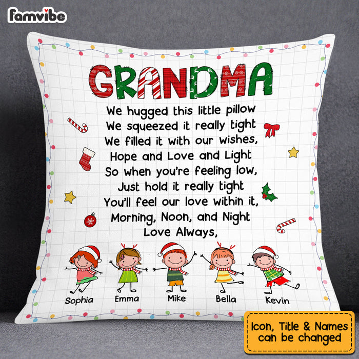 Personalized Grandma Christmas Pillow OB265 85O53 1