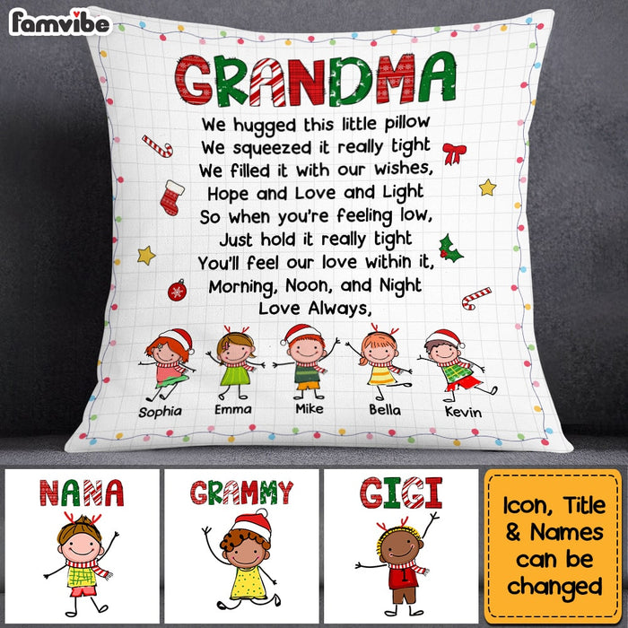 Personalized Grandma Christmas Pillow OB265 85O53 1