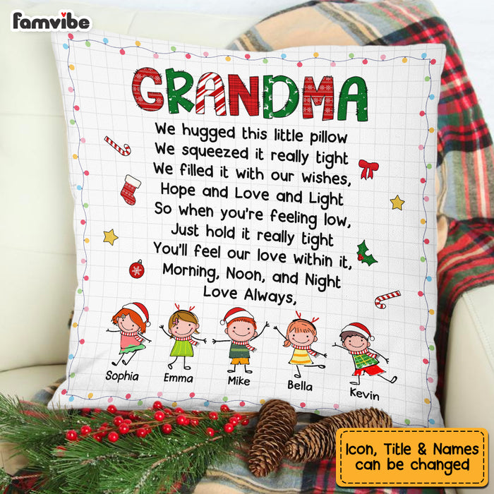 Personalized Grandma Christmas Pillow OB265 85O53 1