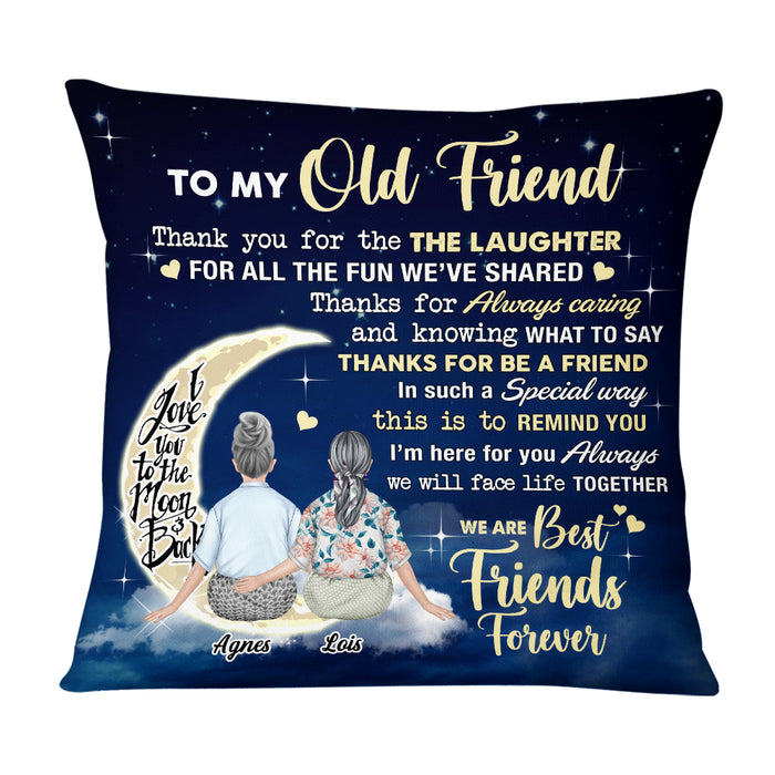 Personalized Old Friends Pillow OB264 85O69 1
