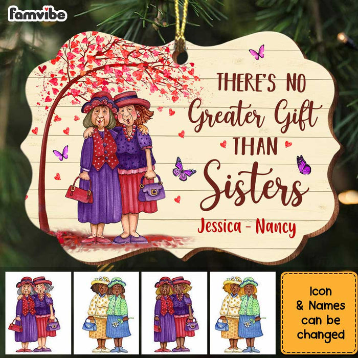 Personalized Old Friends Sisters Benelux Ornament OB262 85O34 1