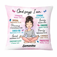 Personalized God Says I Am Pillow OB251 36O47 thumb 1