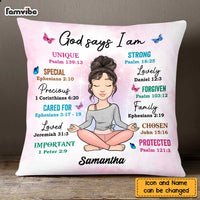 Personalized God Says I Am Pillow OB251 36O47 thumb 1