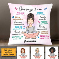 Personalized God Says I Am Pillow OB251 36O47 thumb 1