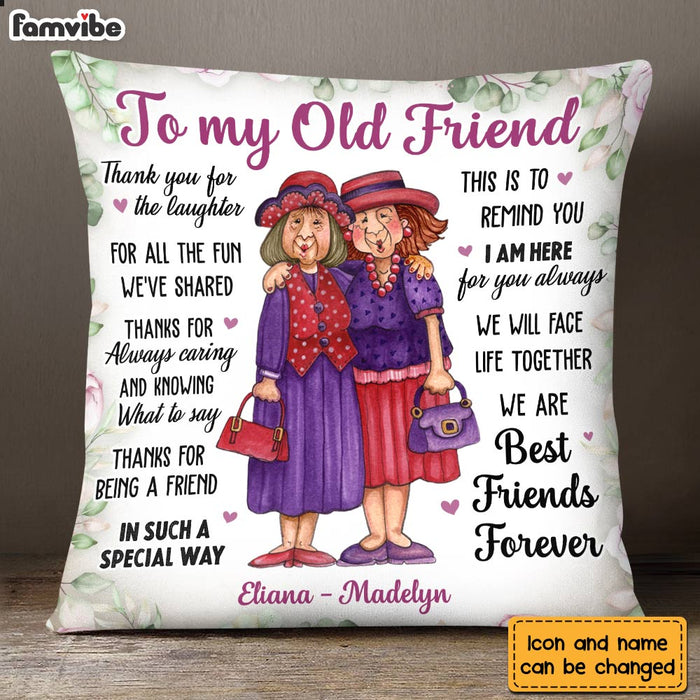 Personalized To My Old Friend Pillow OB252 23O28 1