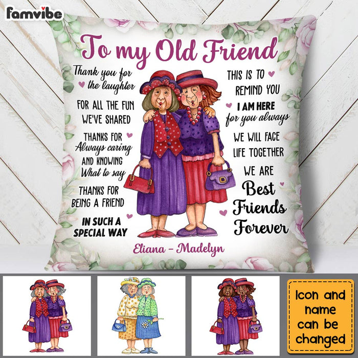 Personalized To My Old Friend Pillow OB252 23O28 1