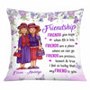 Personalized Friendship To My Friend Thank You Butterflies Purple Floral Pillow OB253 58O34 1