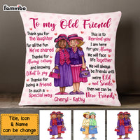 Personalized To My Old Friend Pillow OB253 23O69 thumb 1