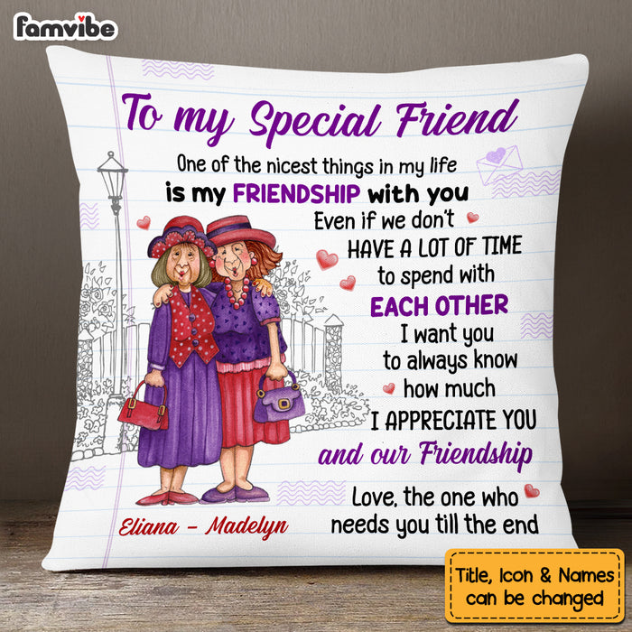 Personalized Old Friend Pillow OB251 32O53 1