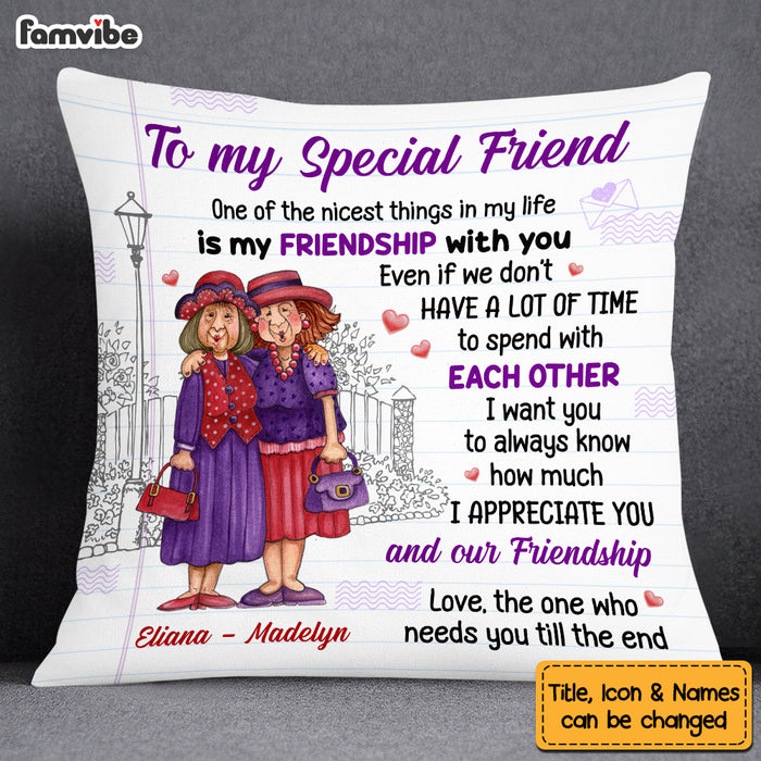 Personalized Old Friend Pillow OB251 32O53 1