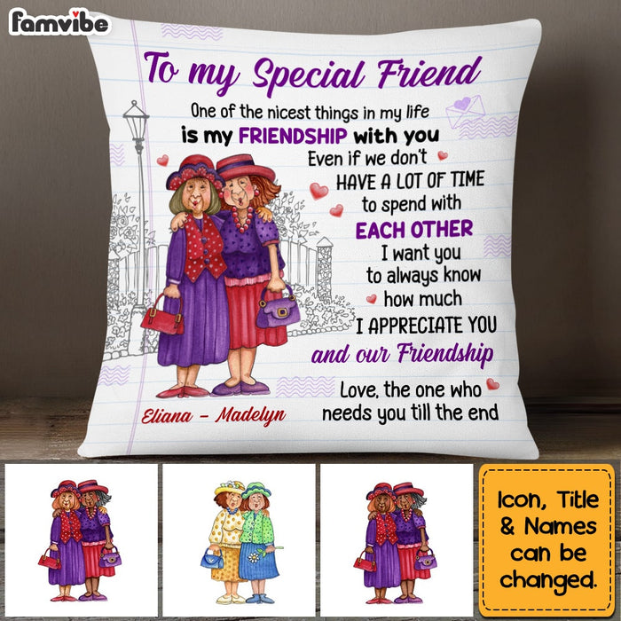 Personalized Old Friend Pillow OB251 32O53 1