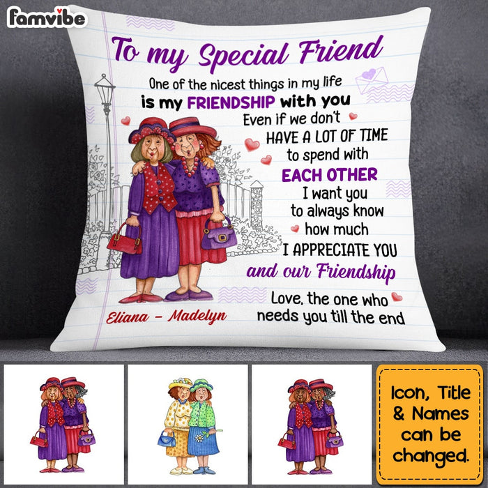 Personalized Old Friend Pillow OB251 32O53 1