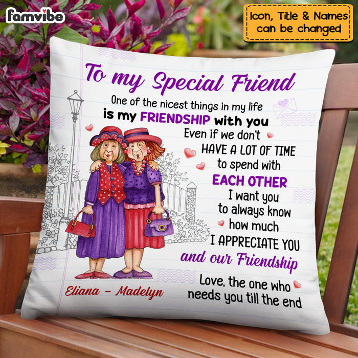 Personalized Old Friend Pillow OB251 32O53 1