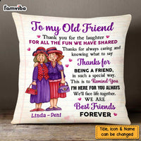 Personalized To My Old Friend Pillow OB261 32O47 thumb 1