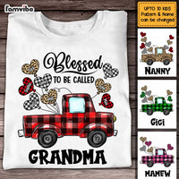 Personalized Blessed To Be Called Grandma Buffalo Plaid Truck Shirt - Hoodie - Sweatshirt OB261 58O47 thumb 1