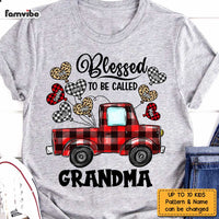Personalized Blessed To Be Called Grandma Buffalo Plaid Truck Shirt - Hoodie - Sweatshirt OB261 58O47 thumb 1