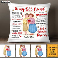 Personalized Old Friends Pillow OB271 85O34 thumb 1