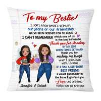 Personalized To My Friend Thank You Sisters Pillow OB271 58O53 thumb 1