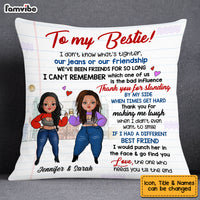 Personalized To My Friend Thank You Sisters Pillow OB271 58O53 thumb 1