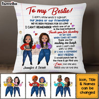 Personalized To My Friend Thank You Sisters Pillow OB271 58O53 thumb 1