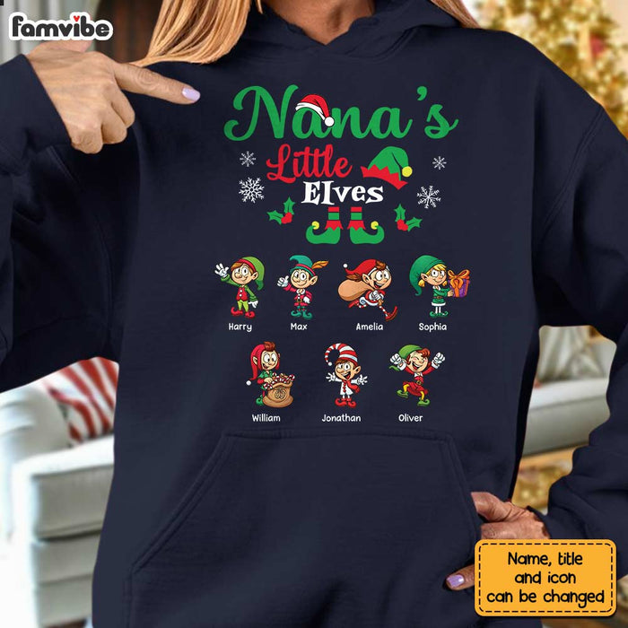 Personalized Grandma's Little Elves Shirt - Hoodie - Sweatshirt OB265 30O28 1