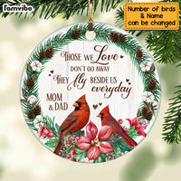 Personalized Cardinal Memo Those We Love Circle Ornament OB261 23O69 thumb 1