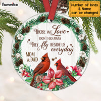 Personalized Cardinal Memo Those We Love Circle Ornament OB261 23O69 thumb 1