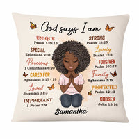 Personalized God Says I Am Pillow OB271 30O47 thumb 1