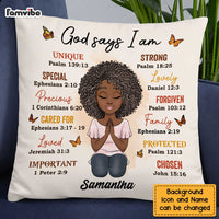 Personalized God Says I Am Pillow OB271 30O47 thumb 1