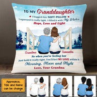 Personalized To My Granddaughter Lake View Hug This Pillow OB272 30O47 thumb 1