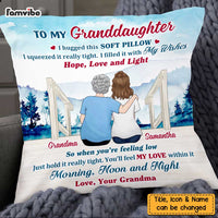 Personalized To My Granddaughter Lake View Hug This Pillow OB272 30O47 thumb 1