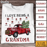 Personalized I Love Being A Grandma Buffalo Plaid Truck Shirt - Hoodie - Sweatshirt OB272 58O53 thumb 1