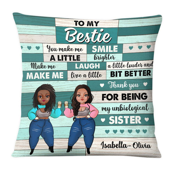 Personalized To My Friends Unbiological Sister Pillow OB273 30O28 1