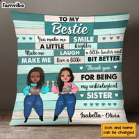 Personalized To My Friends Unbiological Sister Pillow OB273 30O28 thumb 1