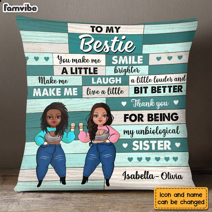 Personalized To My Friends Unbiological Sister Pillow OB273 30O28 1