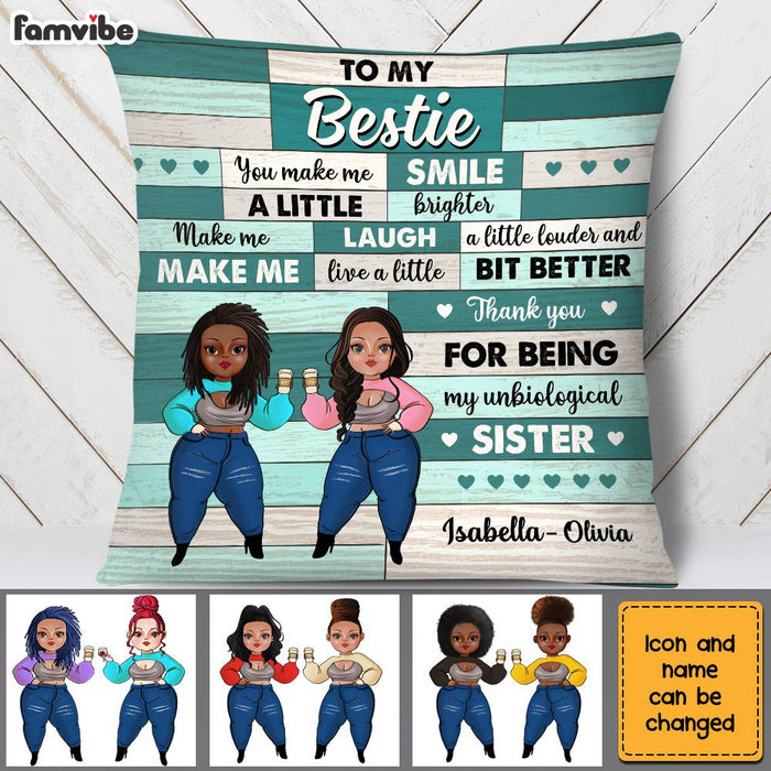 Personalized To My Friends Unbiological Sister Pillow OB273 30O28 1