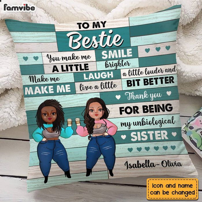 Personalized To My Friends Unbiological Sister Pillow OB273 30O28 1