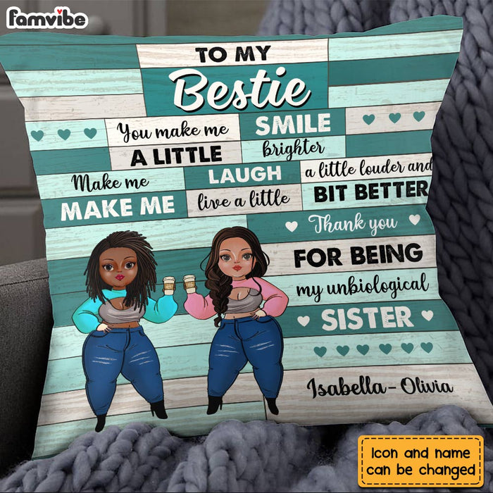 Personalized To My Friends Unbiological Sister Pillow OB273 30O28 1
