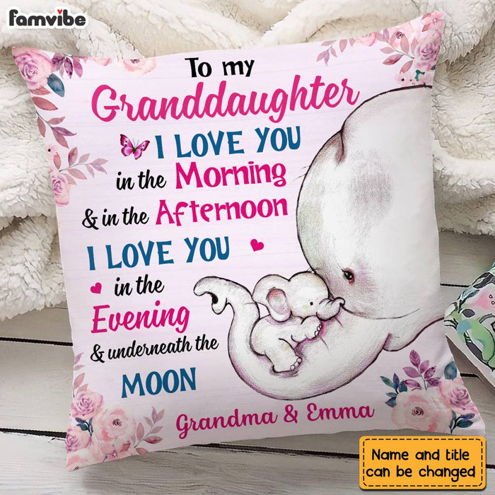 Personalized I Love You Granddaughter Pillow OB312 36O28 1