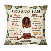 Personalized God Says I Am Pillow OB271 32O47 thumb 1