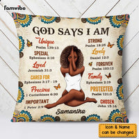 Personalized God Says I Am Pillow OB271 32O47 thumb 1