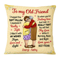 Personalized Old Friends Hugging Pillow OB282 36O53 thumb 1