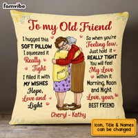 Personalized Old Friends Hugging Pillow OB282 36O53 thumb 1