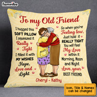 Personalized Old Friends Hugging Pillow OB282 36O53 thumb 1