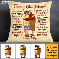 Personalized Old Friends Hugging Pillow OB282 36O53 thumb 1