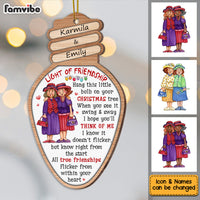 Personalized Old Friends Light Of Friendship Christmas Ornament OB281 85O53 thumb 1