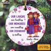 Personalized Old Friends Christmas Circle Ornament OB291 85O34 1