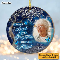 Personalized Memo Always Loved Never Forgotten Forever Missed Circle Ornament OB282 23O58 thumb 1