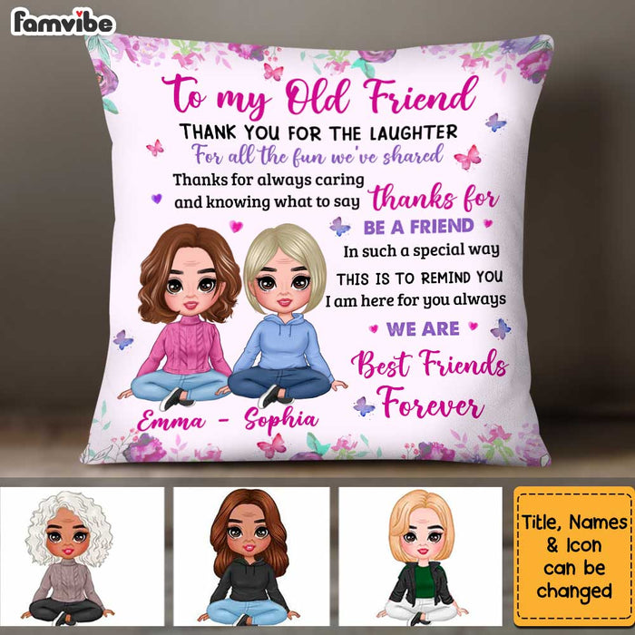 Personalized To My Old Friend Pillow OB281 23O34 1